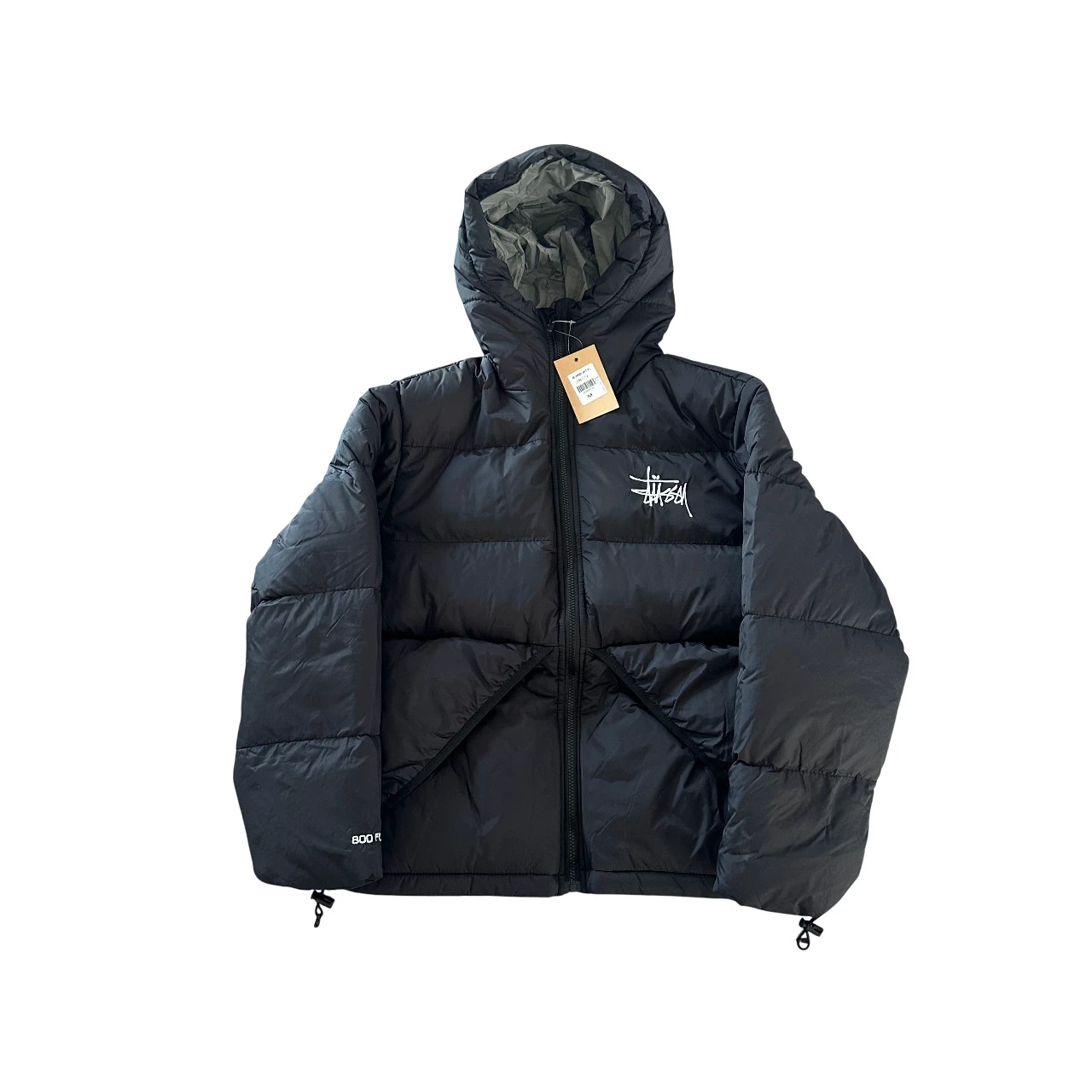 Stussy Micro Ripstop Down Jacket Grey Inside