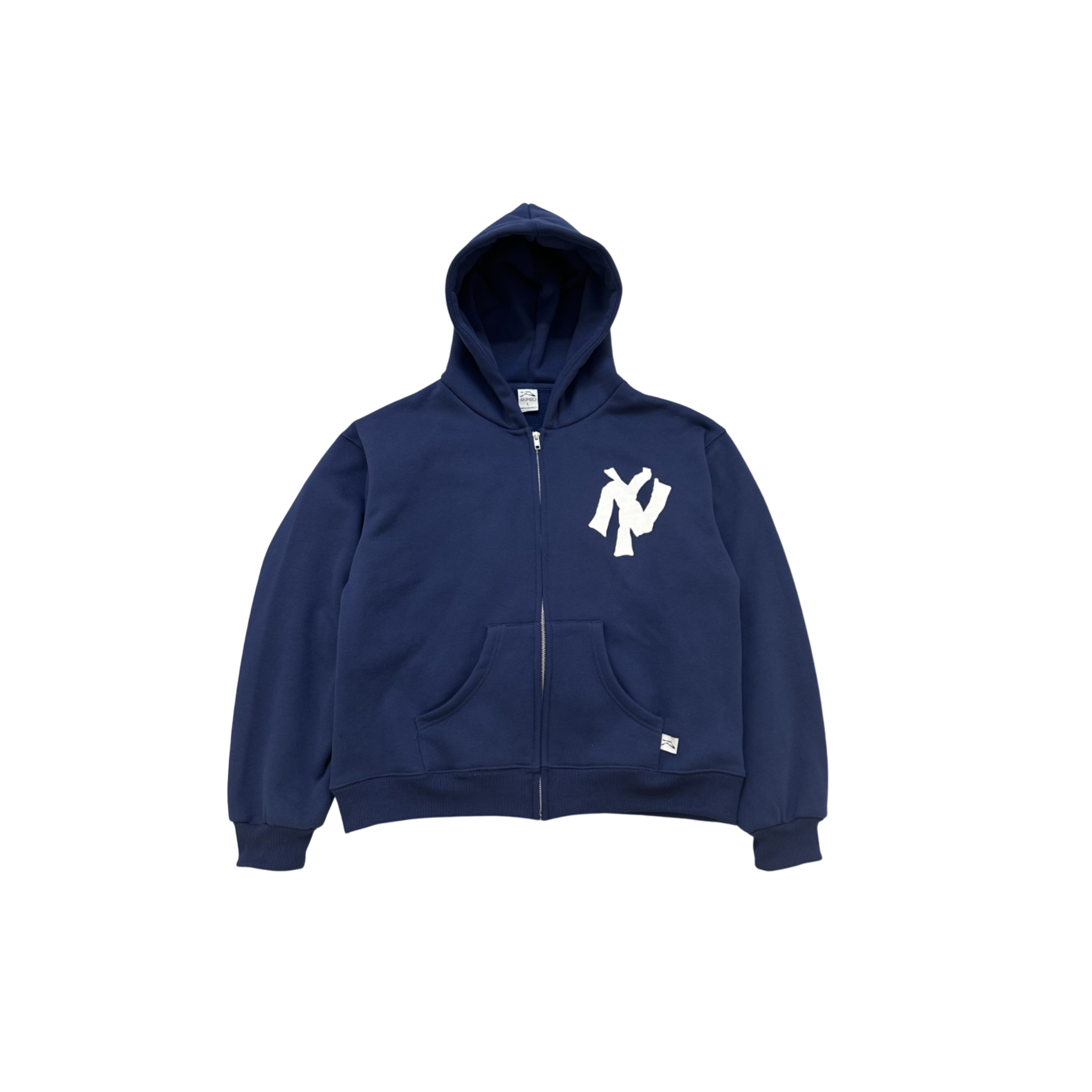 Akimbo Club Zip-up Hoodie Nawy Blue