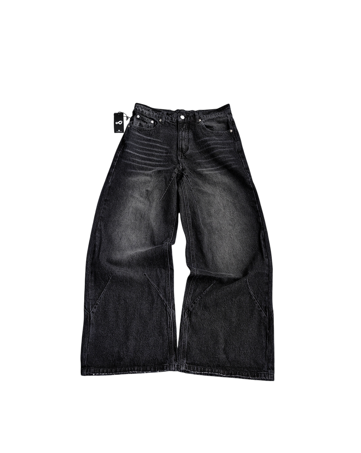 Akimbo Mobius Baggy Jeans Black